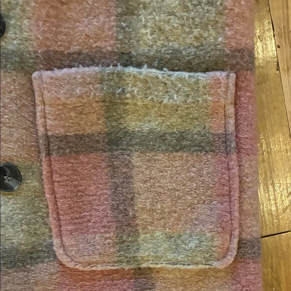 Xirena Pink Plaid Coat - Picture 4 of 6